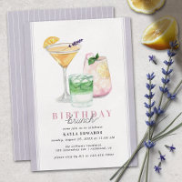 Pastel Purple Lilac Lemon Cocktail Anniversaire Br