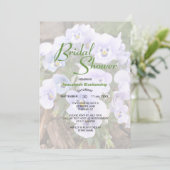 Invitation Pastel Purple Pansies Photo Fête des mariées Modèl (Debout devant)