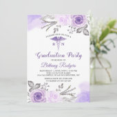 Invitation Pastel Purple RN École de soins infirmiers photo (Debout devant)