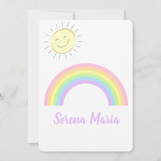 Invitation Pastel Rainbow (Dos)