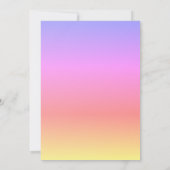 Invitation Pastel Rainbow Baby shower rose bleu pourpre 4Aman (Dos)