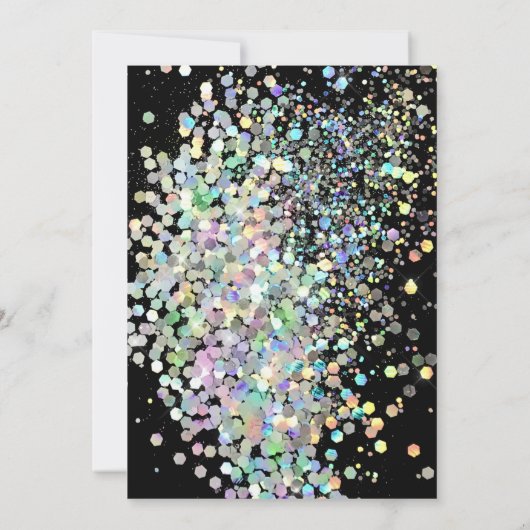 INVITATION PASTEL RAINBOW BLACK OR MARIAGE (Dos)