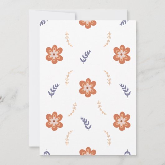 Invitation Pastel Rainbow Daisy 1er anniversaire (Dos)