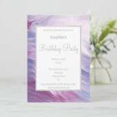 INVITATION PASTEL RAINBOW LAVÉ CLOUDS ANNIVERSAIRE (Debout devant)