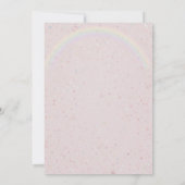 Invitation Pastel Rainbow Sequin Glitter Girl 8th Birthday (Dos)
