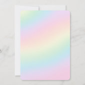 Invitation Pastel Rainbow Unicorn Magical Birthday (Dos)