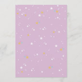 Invitation Pastel Rainbow Unicorn Magique Anniversaire mignon (Dos)