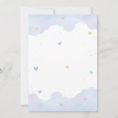 Invitation Pastel Rainbows and Heart Anniversaire (Dos)