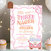 Invitation Pastel Retro Van Super Little Miss Trois