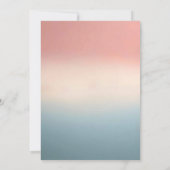 Invitation Pastel Rose et Bleu Basket Révélation de genre (Dos)