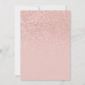Invitation Pastel Rose Gold Blush Ombre Parties scintillant E (Dos)