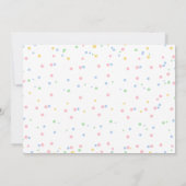 Invitation Pastel rose moderne Donut doux 1er anniversaire (Dos)