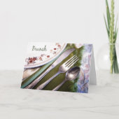 Invitation Pastel Sketch of Place Setting Brunch (Devant)