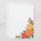 Invitation Pastel Spring Dahlia Fleurs de l'engagement (Dos)