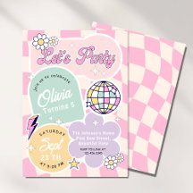 pastel Super Retro Faisons la fête Anniversaire