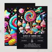 Invitation Pastel Sweet Celebration Anniversaire (Devant / Derrière)