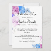 Invitation Pastel Sweet Pea Fête De La Vie (Devant)