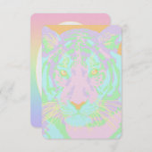 Invitation Pastel Tiger (Devant / Derrière)