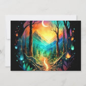 Invitation Pastel Timber Adventure Attend le Baby shower (Dos)