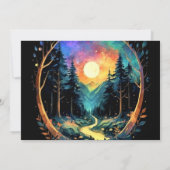 Invitation Pastel Timber Adventure Attend le Baby shower (Dos)