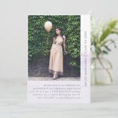 Invitation Pastel trempé Une fête de graduation photo (Debout devant)