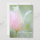 Invitation Pastel Tulip Fleur Printemps Anniversaire de la mo (Devant)