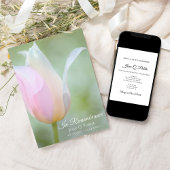 Invitation Pastel Tulip Fleur Printemps Anniversaire de la mo