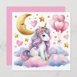 Invitation Pastel Unicorn