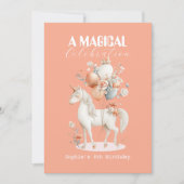 Invitation Pastel Unicorn Anniversaire (Devant)