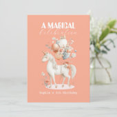 Invitation Pastel Unicorn Anniversaire (Debout devant)