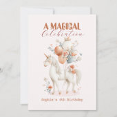 Invitation Pastel Unicorn Anniversaire (Devant)