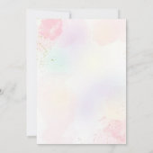 Invitation Pastel Unicorn Four Ever Magique 4e anniversaire (Dos)