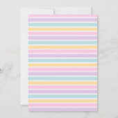 Invitation Pastel Unicorn Rainbow Sparkles Birthday (Dos)
