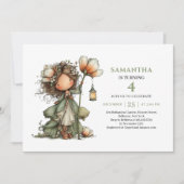 Invitation Pastel Vert pour les 2 Ans de la Mignon (Devant)