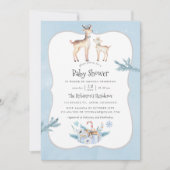 Invitation Pastel Watercolor Baby shower de Noël (Devant)