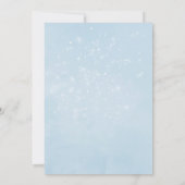 Invitation Pastel Watercolor Baby shower de Noël (Dos)