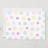 Invitation Pastel Watercolor Popsicle Girl Birthday Party (Dos)