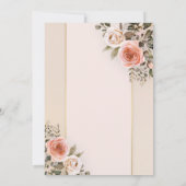 Invitation Pastel Watercolor Roses Wedding Brunch (Dos)