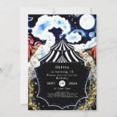 Invitation Pastel Whimsical Circus Anniversaire (Devant)
