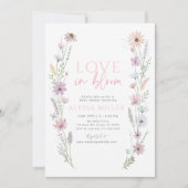 Invitation Pastel Wildflower Love in Bloom Bridal Shower (Devant)