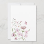 Invitation Pastel Wildflower Time for Tea Bridal Shower Party (Dos)