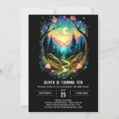 Invitation Pastel Woods Timber Anniversaire (Devant)