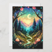 Invitation Pastel Woods Timber Anniversaire (Dos)