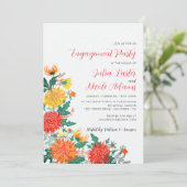 Invitation Pastel Yellow Spring Dahlia (Debout devant)