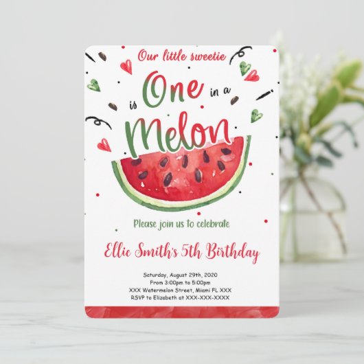 Invitation Pastèque (Debout devant)
