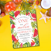 Invitation Pastèque, Anniversaire One in a Melon 