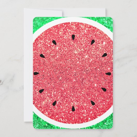 Invitation pastèque de fête d'été (Dos)