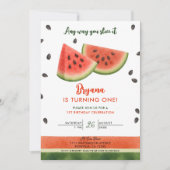 Invitation Pastèque de toute façon que vous la coupez Fête du (Devant)