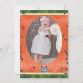 Invitation Pastèque de toute façon que vous la coupez Fête du (Dos)