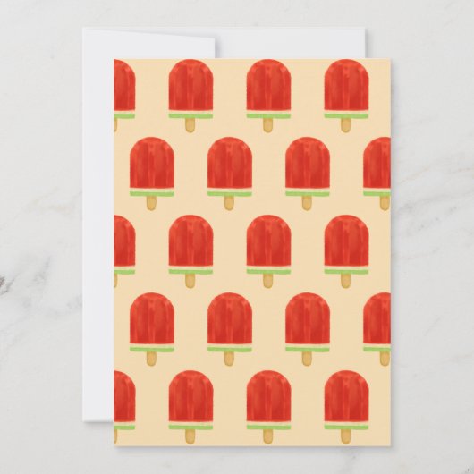 Invitation Pastèque | Fête d'été (Dos)